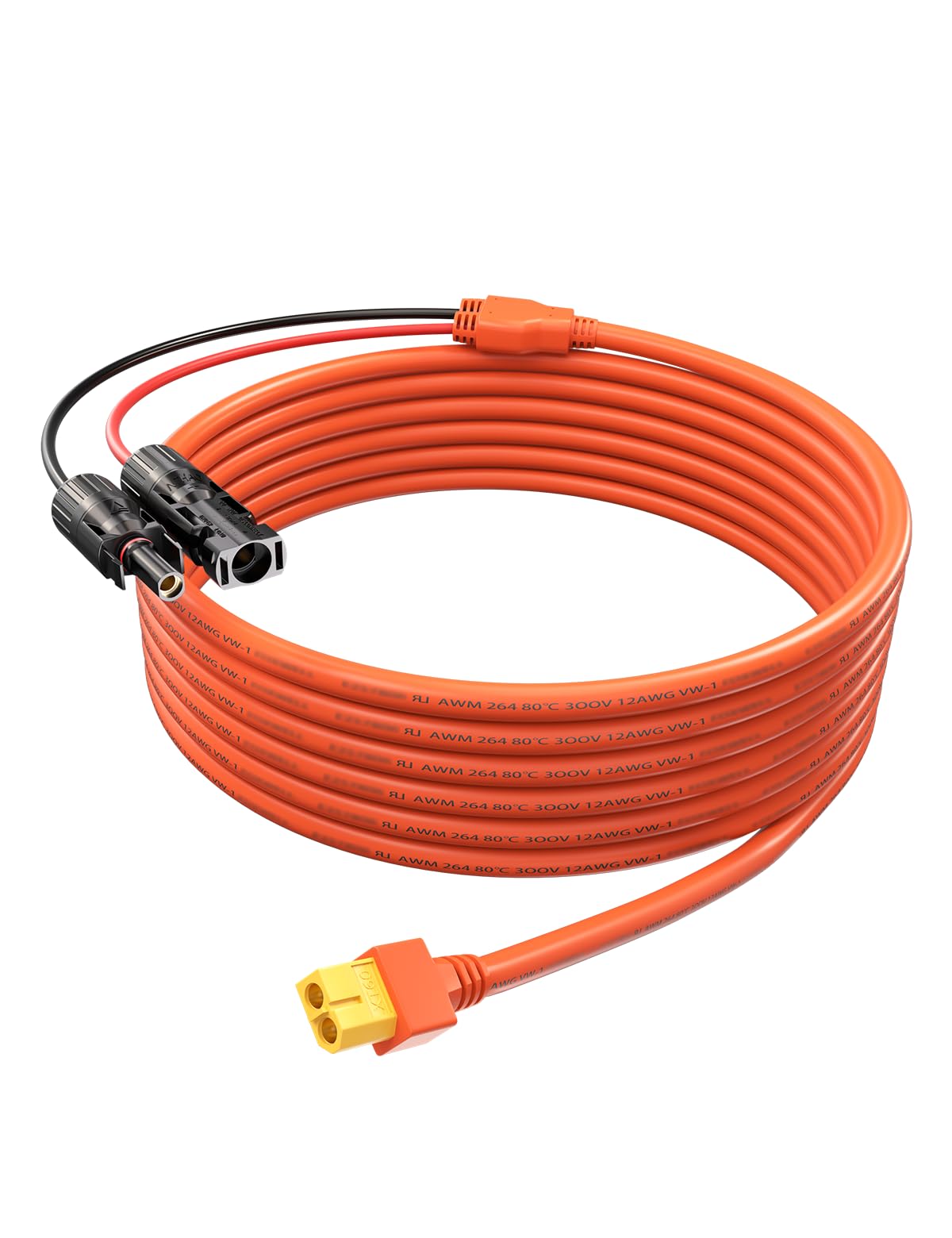 Amazon.co.jp: Tonton MC4からXT60ソーラーコネクター 12AWG 3m 延長